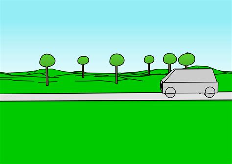 Road Background Cartoon