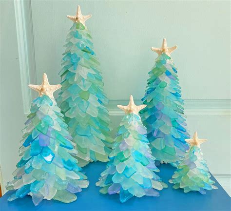 These Beautiful Sea Glass Christmas Trees Will Give Your Christmas a ...