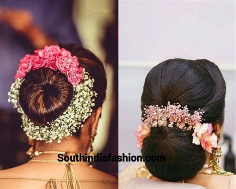 Indian Hairstyle With Flower - Wavy Haircut