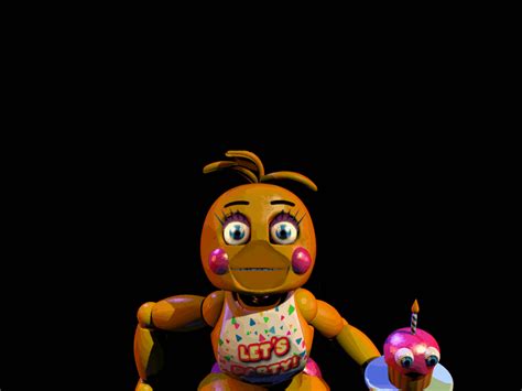 Toy Chica Jumpscare (with eyes and beak) fanmade by LarryKoopaIsAwesome on DeviantArt