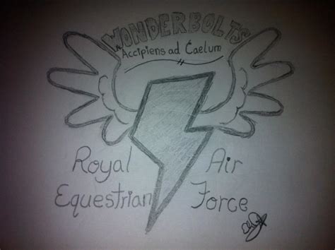 Wonderbolts Logo Sketch by KingHusky on DeviantArt