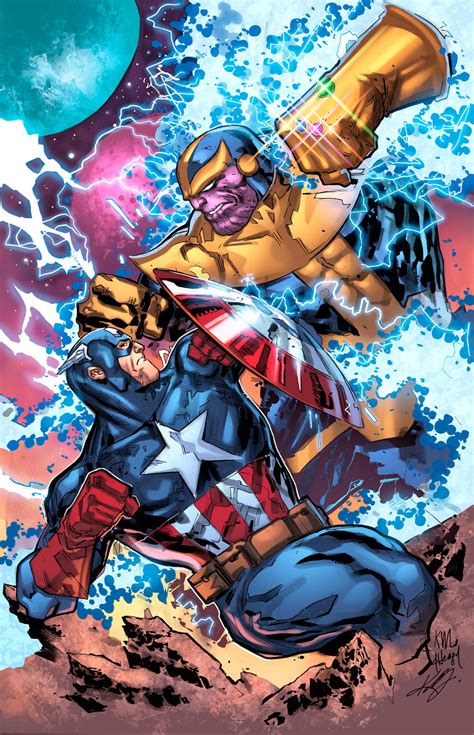 Captain America vs Thanos : Infinity War by HeagSta on DeviantArt