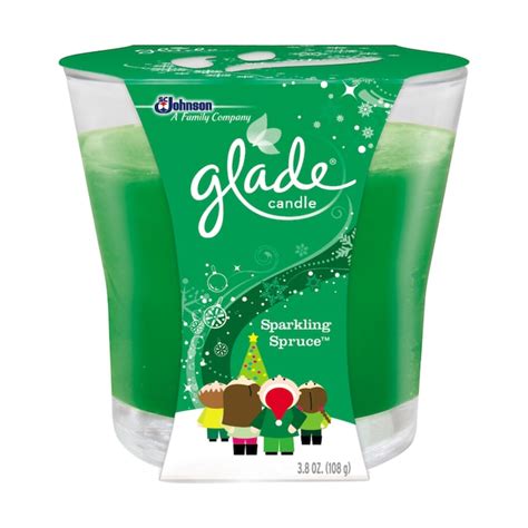 Glade 3.8-oz Spruce Christmas Jar Candle in the Candles department at ...