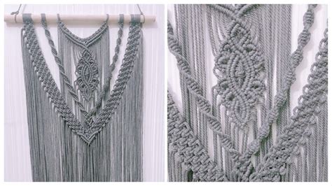 DIY Macrame Wall Hanging for beginners, free macrame pattern by ...