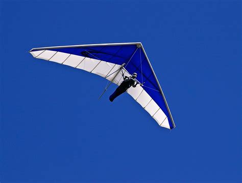 #adventure #blue #flying #glider #gliding #hang gliding #person #sky #sport | Hang gliding, Hang ...