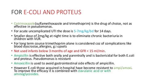 Choice of antibiotics Urinary Tract Infection