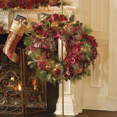 Telescoping Wreath Stand | Frontgate | Wreath stand, Christmas wreaths ...