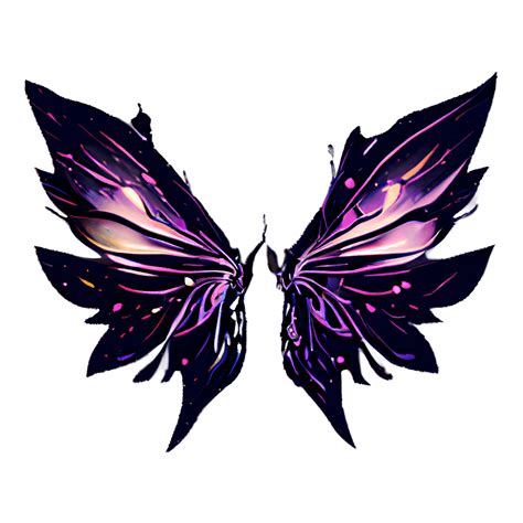 Grunge Fairy Wings Dark Fantasy Graphic · Creative Fabrica