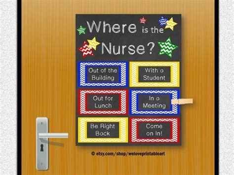 School Nurse Gift Nursing Decor Office Door Nursing Gift