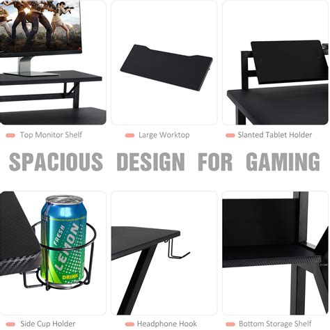 Gaming Desk Computer Table with Cup Holder