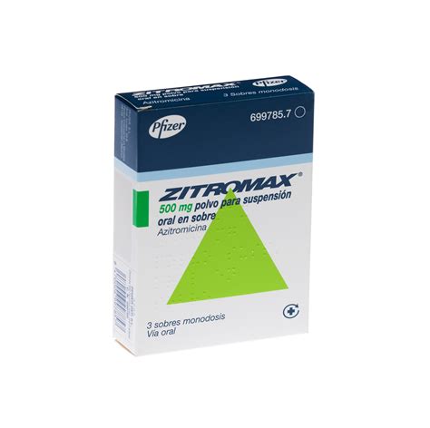 Zitromax 500 Mg 3 Sobres Polvo Para Suspension Oral - Farmacéuticos