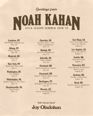 JOY OLADOKUN TO JOIN NOAH KAHAN ON 2023 SUMMER TOUR - Guitar Girl Magazine