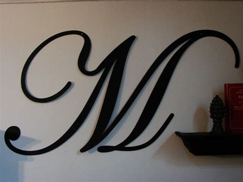 Large Metal Letters Script by TheMonogramMama on Etsy