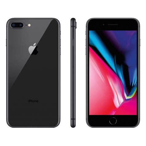 Apple iPhone 8 Plus Space - Gray - 64 GB DISPLAY Type Retina IPS LCD capacitive touchscreen, 16M ...