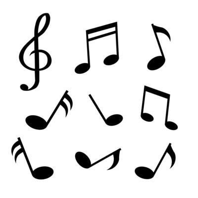 Music Notes Silhouette Vector Art, Icons, and Graphics for Free Download