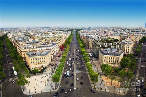 Avenue Des Champs Elysees In Paris France Photograph by Michal Bednarek