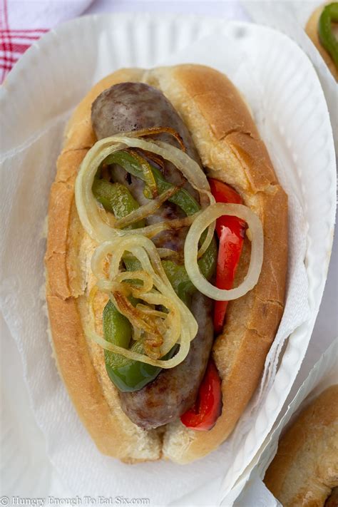 Grilled Sausage, Peppers & Onions | Fair Food at Home | Hungry Enough To Eat Six