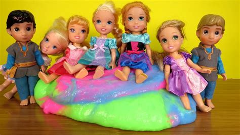 Dreaming ! Elsa and Anna toddlers – big slime – school – starkidslearn.com