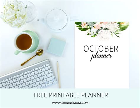 A Free Printable Planner to Organize Your October