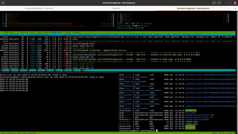 Organizing a tmux session in multiple panels