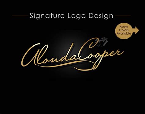 Name Signature Logo, Logo Signature, Name Brand Logo, Logo Design ...