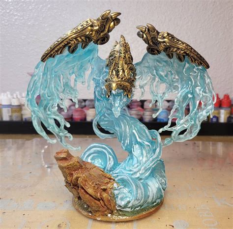 Water Elemental Miniature by Lord of the Print 3D Printed DnD | Etsy