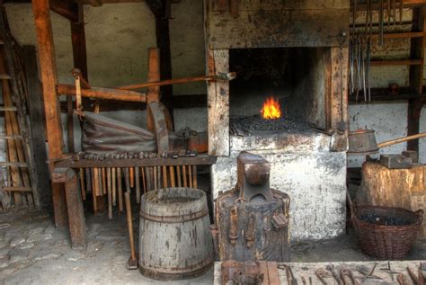 blacksmith-bellows-forge | Blacksmithing, Blacksmith forge, Blacksmith ...