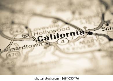 11 California Maryland Map Stock Photos, Images & Photography ...