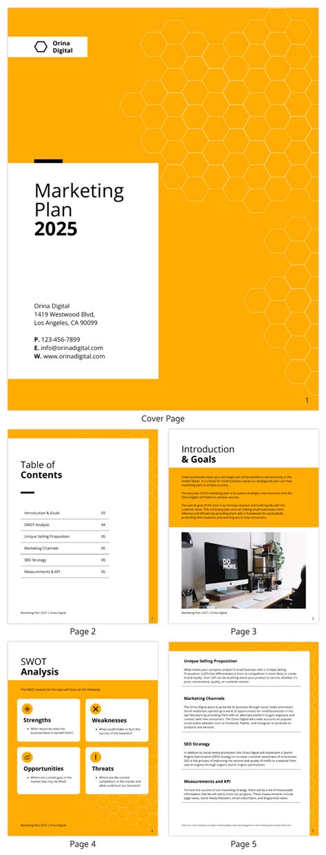 Small Business Marketing Plan Template - Venngage