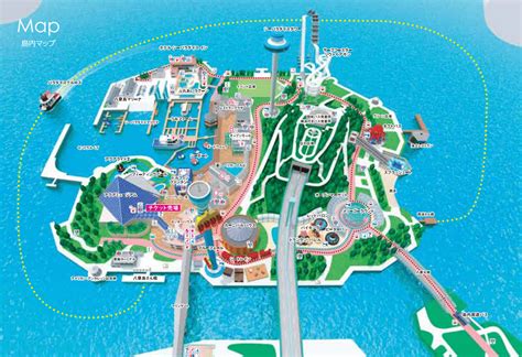 Yokohama Hakkeijima Sea Paradise Map and Brochure (2024 - 2019) | ThemeParkBrochures.net