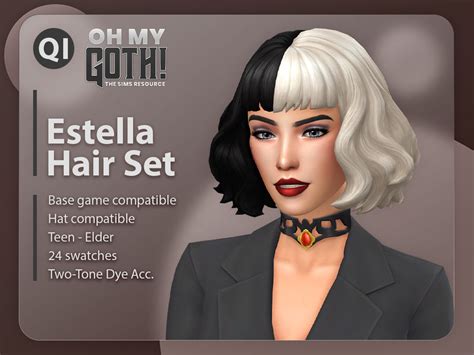 Sims 4 Goth Hair Cc