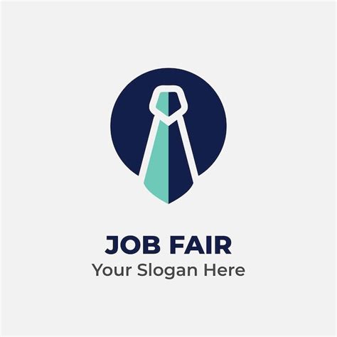 Premium Vector | Job fair company vector logo template