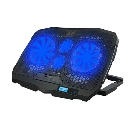 Adjustable Laptop & Notebook Cooling Pad With 4 Fans & Blue LED Light | Shop Today. Get it ...