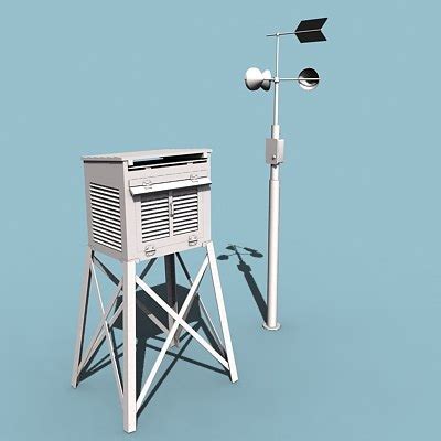 3d operated weather station model