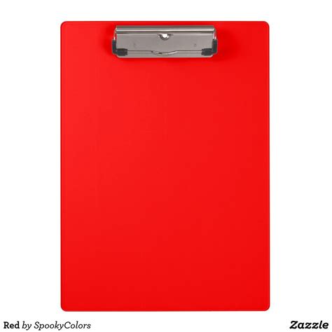 Red Clipboard | Zazzle.com in 2021 | Custom clipboards, Red office, Red