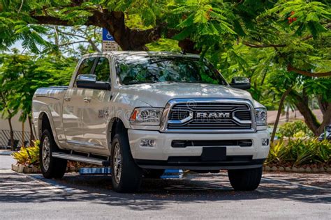 Photo of a Ram Pick Up Truck Under Shade Editorial Stock Photo - Image of lifted, trees: 193779043