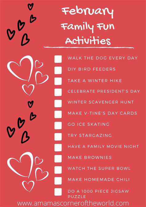 February Bucket List: 13 Family Fun Activities to Do in February