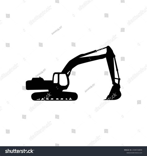 Excavator Vector Logo Template Construction Vector Stock Vector ...