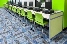 Bright and fun computer lab workstations built for a media center redesign in OH. Computer Lab ...