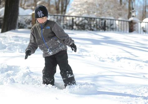 Snow piling up -- literally