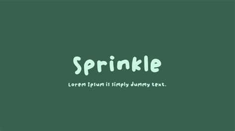 Sprinkle Font : Download Free for Desktop & Webfont