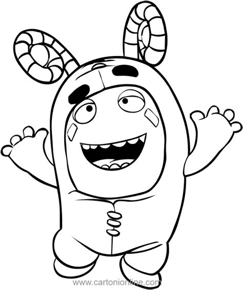 Zee of the Oddbods coloring pages