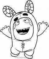 Zee Of The Oddbods coloring pages sketch template