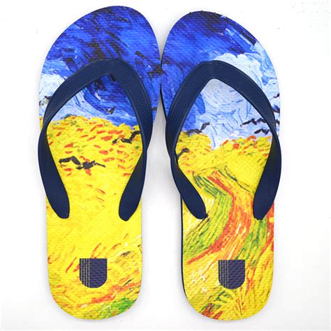 New Design Custom Rubber Slippers Beach Flip Flops Digital Printing ...