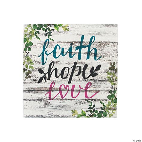 Faith Hope Love Wall Art | Oriental Trading