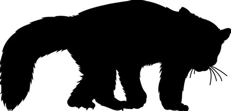 Red Panda Silhouette Png - Silhouette Of A Red Panda Clipart - Full Size Clipart (#241056 ...