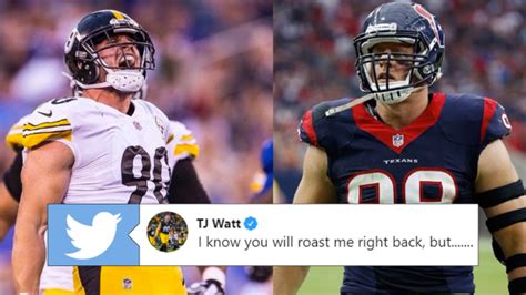 NFL brothers TJ Watt and JJ Watt get into entertaining Twitter exchange - Article - Bardown