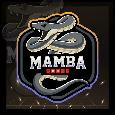 Black mamba snake mascot. e sport logo design 31606132 Vector Art at Vecteezy