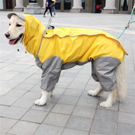 Aliexpress.com : Buy Waterproof Dog Raincoat For Large Dog Clothes Big Dogs Coat Rainwear ...