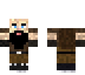 Black Bearded Dwarf | Minecraft Skin